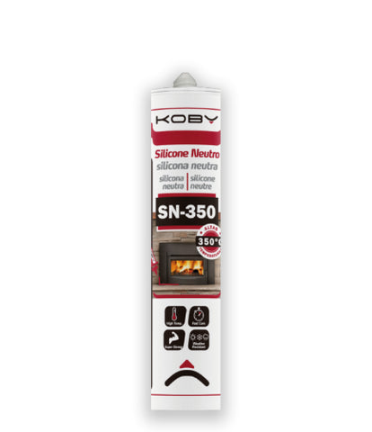 KOBY SILICONE ALTA TEMPERATURA PRETO 300ML