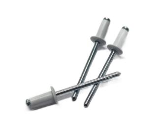 BRALO REMACHES ALUMINIO 4 X10 BLANCO