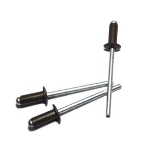 BRALO REBITES ALUMINIO 4  X10 CASTANHO RAL8014