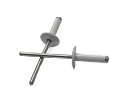 BRALO REBITES ALUMINIO ABA LARGA C14  4.8X18 BRANCO