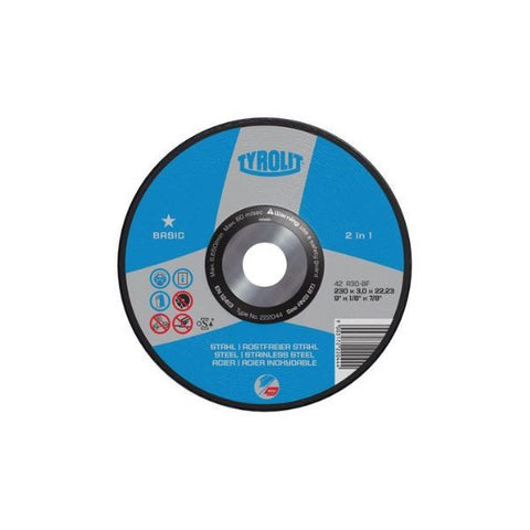 TYROLIT DISCO CORTE FERRO 180X3