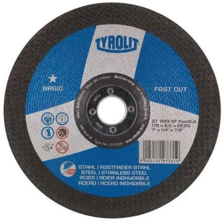 TYROLIT DISCO REBARBAR FERRO 178X6