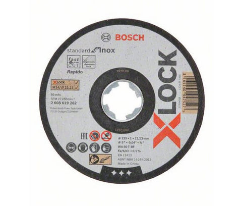 BOSCH DISCO CORTE 125X1 INOX X-LOCK