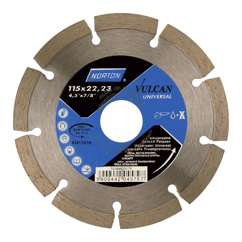 NORTON VULCAN DIAMOND DISC 115 UNIVERSAL