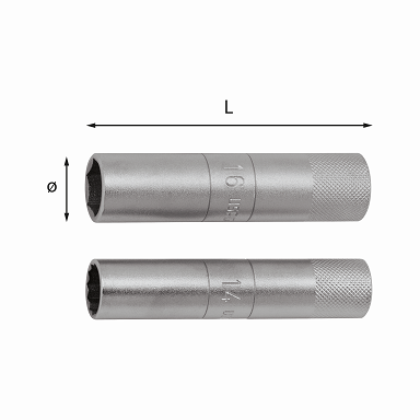USAG 279 3/8 14L LONG SPARK PLUG WRENCH