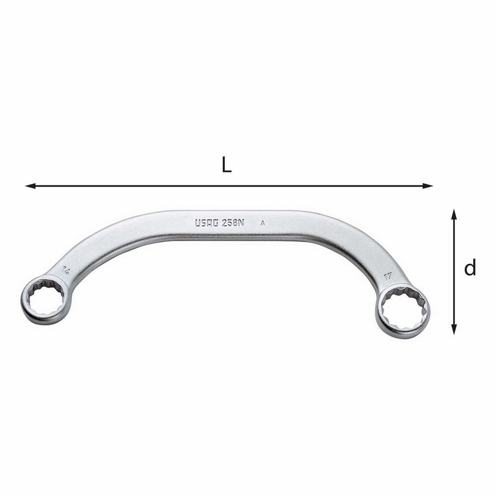 USAG 258 16X18 HALF MOON RING KEY