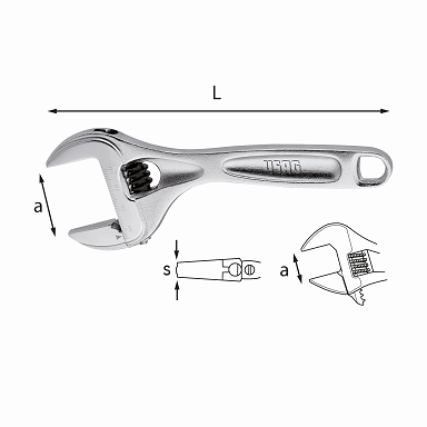 USAG 294 AC LLAVE INGLESA CORTA