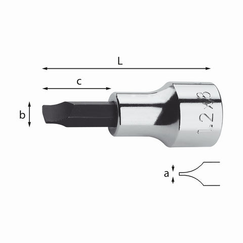 USAG 231 1/2 1.2X 8 CHAVE DE CAIXA COM FENDA