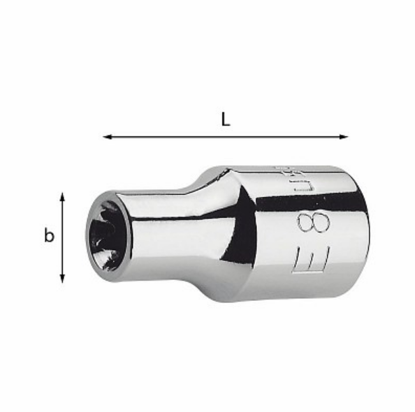USAG 235 1/4 TX E 10 LLAVE DE VASO TX