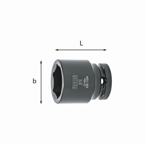 USAG 235 1/2 M 18 CHAVE DE CAIXA HEXAGONAL