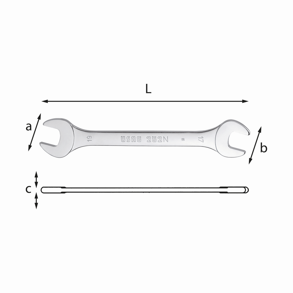 USAG 252 N 41X46 LLAVE FIJA DE DOBLE BOCA