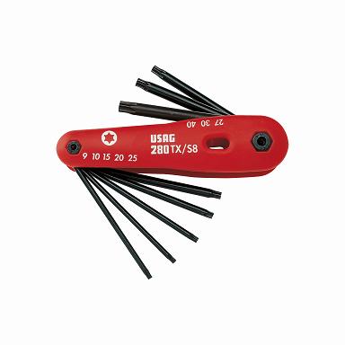 USAG 280 TX/S 8 JOGO CHAVES TORX