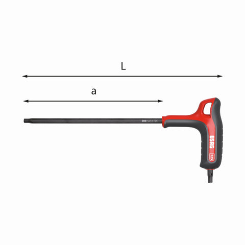 USAG 280 HATX 10 CHAVE TORX COM PUNHO