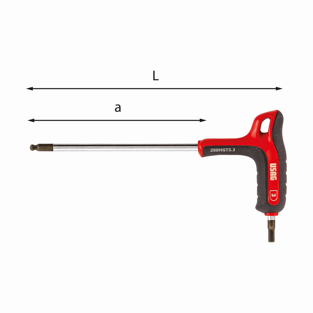 USAG 280 HGTS 5 HEX KEY WITH BALL