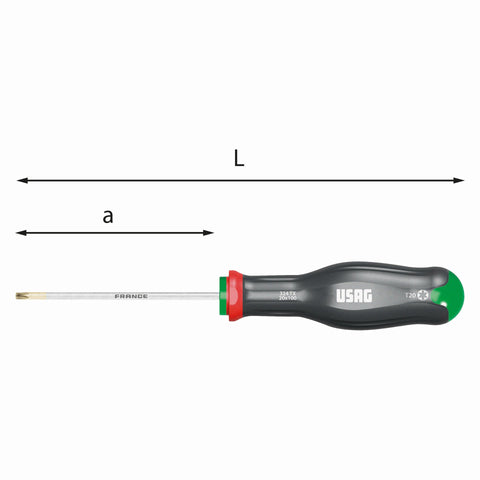 USAG 324 TX 25X100 CHAVE PARAFUSO TORX