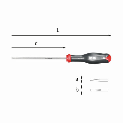 USAG 324 1.2X6.5X150 CHAVE FENDA