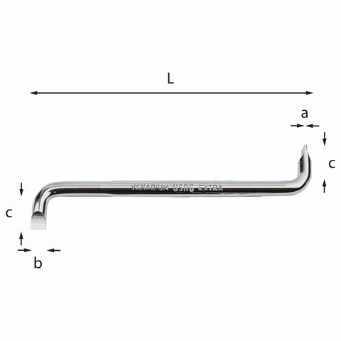 USAG 340 1.2X8 X150 CHAVE FENDA ANGULAR