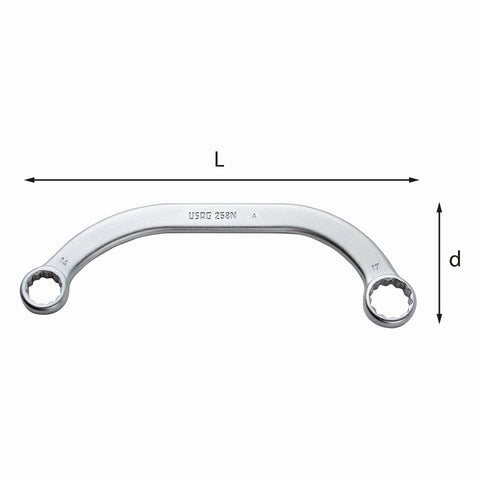 USAG 258 10X12 HALF MOON RING KEY