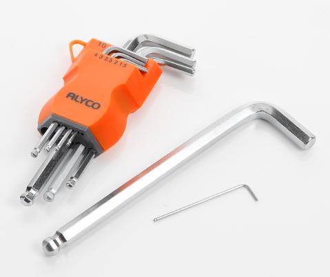 ALYCO JOGO CHAVE UMBRAQUE COM BOLA  9PCS  170610