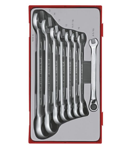 TENGTOOLS JUEGO LLAVES FIJAS/ESTRELLA CARRACA 8PZ TT-6508R