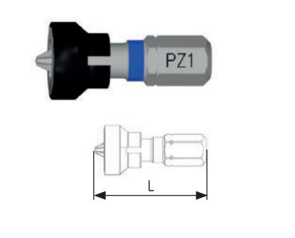 LTI BIT MAGNETICO PLADUR PZ1X25 61365