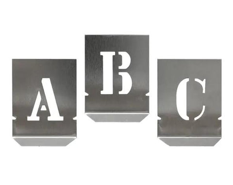 ABECEDARIO CHAPA 27 UN.  80MM