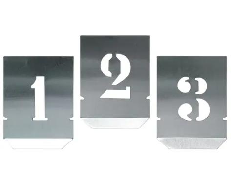 NUMERARIO PLACA 10 UD. 60MM