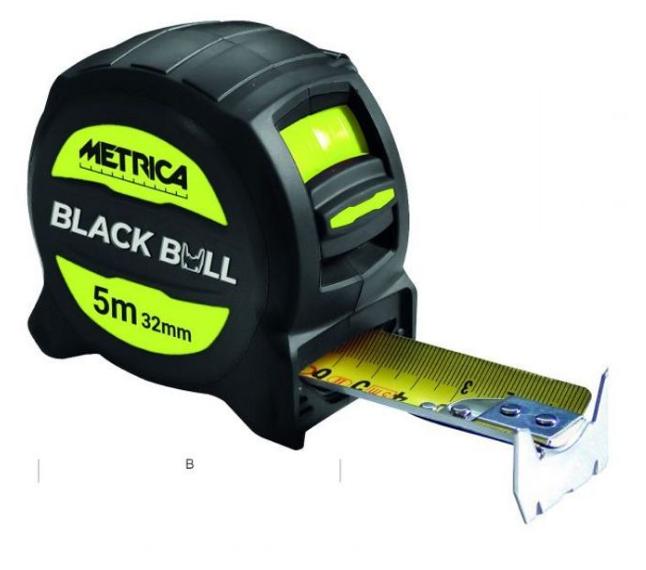METRICA FITA METRICA  5Mx32MM BLACK BULL 08075