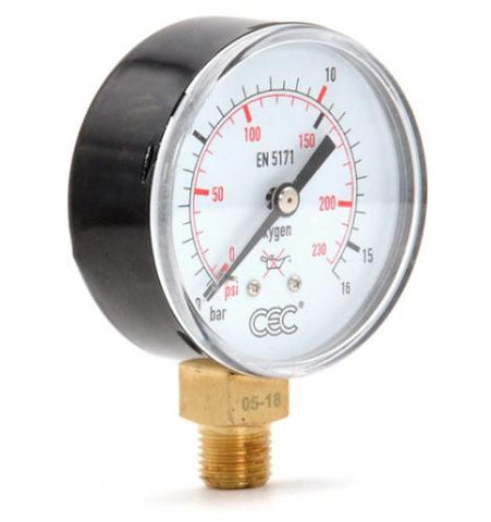 GALAGAR NITROGEN/ARGON PRESSURE GAUGE 0-60 BAR