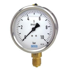 WIKA MANOMETER 0-60 BAR 63MM 1/4 GLYCERINE