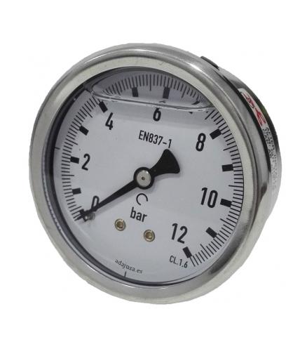 WIKA MANOMETER 0-06 BAR 63MM 1/4 GLYCERINE HORIZONTAL