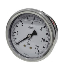 WIKA MANOMETRO 0-250 BAR 50MM 1/4 GLICERINA HORIZONTAL