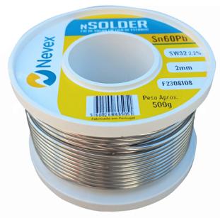 NEVEX SOLDA ESTANHO ROLO 500Gr 60X40 2MM