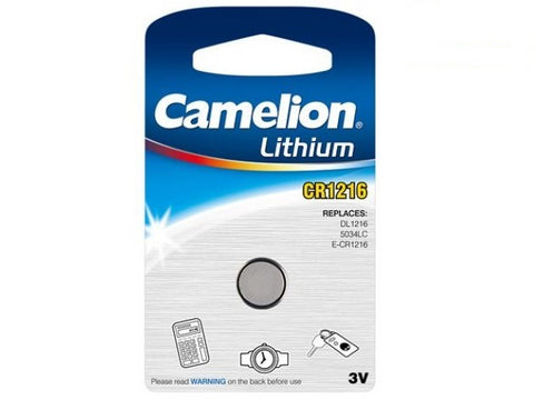 CAMELION LITHIUM CR1216 3V BATTERY