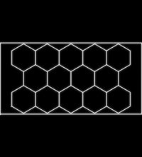 JBM 54805 CONJUNTO DE CANDEEIROS DE TETO HEXAGONAIS - gasidouro