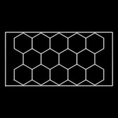 JBM 54805 CONJUNTO DE CANDEEIROS DE TETO HEXAGONAIS